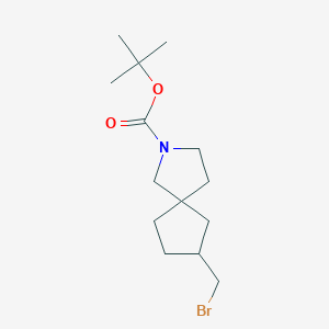 tert-Butyl 7-(bromomethyl)-2-azaspiro[4.4]nonane-2-carboxylate