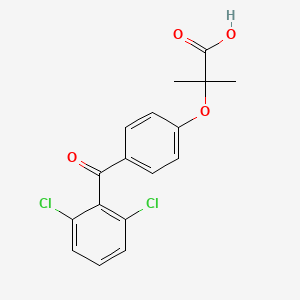 2-[4-(2,6-Dichlorobenzoyl)phenoxy]-2-methylpropanoic acid