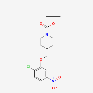 4-(2-Chloro-5-nitro-phenoxymethyl)-piperidine-1-carboxylic acid tert-butyl ester