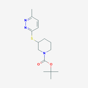 3-(6-Methyl-pyridazin-3-ylsulfanyl)-piperidine-1-carboxylic acid tert-butyl ester