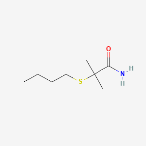 Propionamide, 2-butylthio-2-methyl-