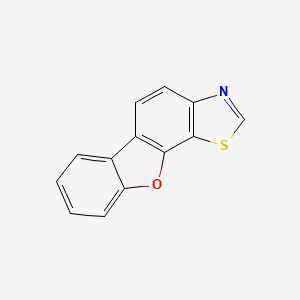 molecular formula C13H7NOS B13948944 [1]Benzofuro[3,2-g][1,3]benzothiazole CAS No. 33273-73-3