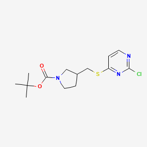 3-(2-Chloro-pyrimidin-4-ylsulfanylmethyl)-pyrrolidine-1-carboxylic acid tert-butyl ester