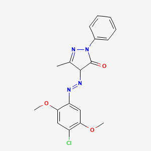 4-((4-Chloro-2,5-dimethoxyphenyl)azo)-2,4-dihydro-5-methyl-2-phenyl-3H-pyrazol-3-one