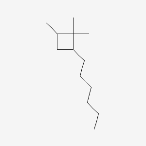 2-Hexyl-1,1,4-trimethylcyclobutane