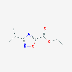 B1394915 Ethyl 3-isopropyl-1,2,4-oxadiazole-5-carboxylate CAS No. 163719-70-8