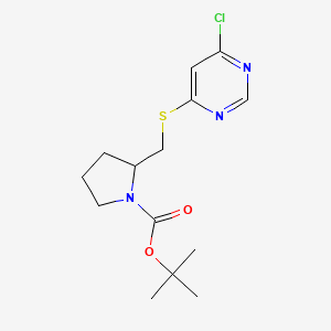 2-(6-Chloro-pyrimidin-4-ylsulfanylmethyl)-pyrrolidine-1-carboxylic acid tert-butyl ester