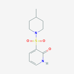 molecular formula C11H16N2O3S B1394922 3-[(4-methylpiperidin-1-yl)sulfonyl]pyridin-2(1H)-one CAS No. 1325306-17-9