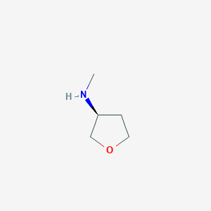 molecular formula C5H11NO B1394934 (S)-N-甲基四氢呋喃-3-胺 CAS No. 1292902-56-7