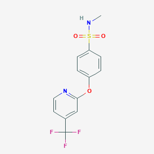 N-Methyl-4-{[4-(trifluoromethyl)pyridin-2-yl]oxy}benzenesulfonamide
