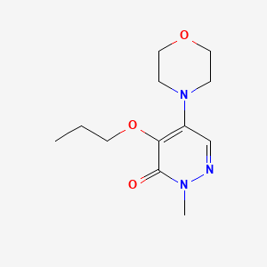 3(2H)-Pyridazinone, 2-methyl-5-morpholino-4-propoxy-