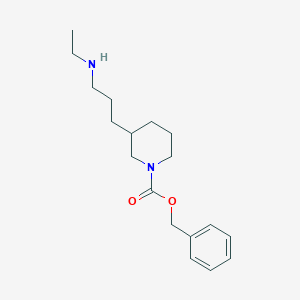 Benzyl 3-(3-(ethylamino)propyl)piperidine-1-carboxylate