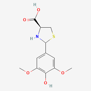 (4S)-2-(4-hydroxy-3,5-dimethoxyphenyl)-1,3-thiazolidine-4-carboxylic acid