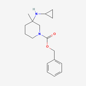 molecular formula C17H24N2O2 B13949441 Benzyl 3-(cyclopropylamino)-3-methylpiperidine-1-carboxylate 