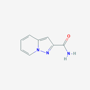 molecular formula C8H7N3O B1394945 吡唑并[1,5-a]吡啶-2-甲酰胺 CAS No. 885275-08-1
