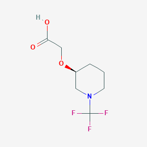 (S)-2-((1-(trifluoromethyl)piperidin-3-yl)oxy)acetic acid