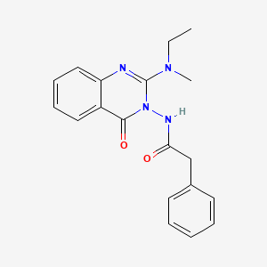 N-[2-(ethyl-methyl-amino)-4-oxo-4H-quinazolin-3-yl]-2-phenylacetamide