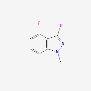 molecular formula C8H6FIN2 B1394952 4-氟-3-碘-1-甲基-1H-吲唑 CAS No. 1257535-07-1