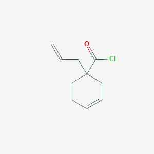 molecular formula C10H13ClO B13949555 1-(Prop-2-en-1-yl)cyclohex-3-ene-1-carbonyl chloride CAS No. 76403-28-6