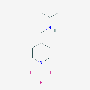 N-((1-(trifluoromethyl)piperidin-4-yl)methyl)propan-2-amine