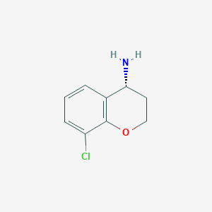 (4R)-8-chloro-3,4-dihydro-2H-1-benzopyran-4-amine