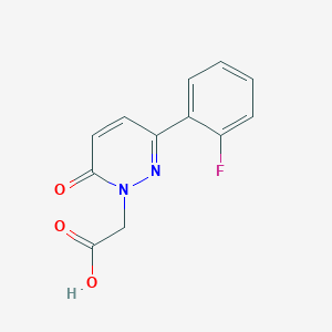 molecular formula C12H9FN2O3 B1394967 [3-(2-氟苯基)-6-氧代吡啶并嘧啶-1(6H)-基]乙酸 CAS No. 1206119-33-6