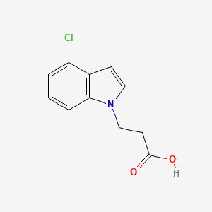 molecular formula C11H10ClNO2 B1394971 3-(4-氯-1H-吲哚-1-基)丙酸 CAS No. 18108-88-8