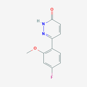 B1394973 6-(4-fluoro-2-methoxyphenyl)pyridazin-3(2H)-one CAS No. 1219577-78-2