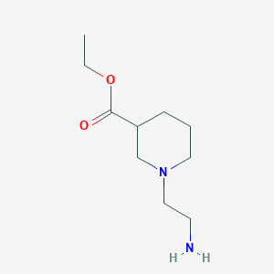 molecular formula C10H20N2O2 B1394974 Ethyl 1-(2-aminoethyl)-3-piperidinecarboxylate CAS No. 1221792-32-0