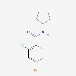 4-bromo-2-chloro-N-cyclopentylbenzamide
