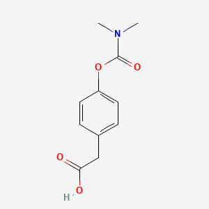 B1394979 4-(Dimethylcarbamoyloxy)phenylacetic acid CAS No. 1221791-67-8