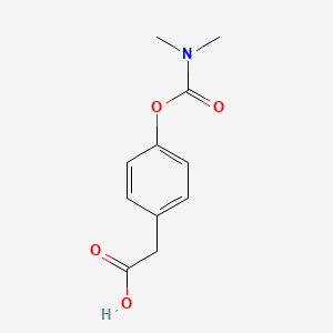 molecular formula C11H13NO4 B1394979 4-(二甲基氨基羰基氧基)苯乙酸 CAS No. 1221791-67-8