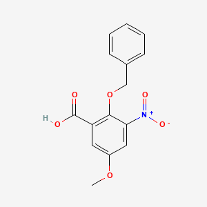 2-(Benzyloxy)-5-methoxy-3-nitrobenzenecarboxylic acid