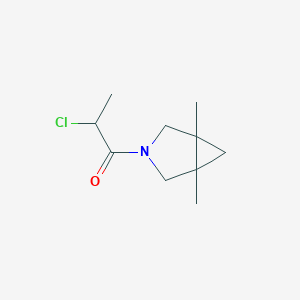 2-Chloro-1-(1,5-dimethyl-3-azabicyclo[3.1.0]hexan-3-yl)propan-1-one