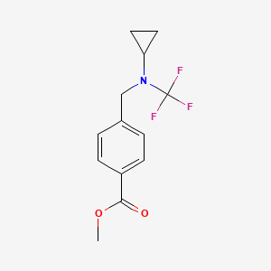 Methyl 4-((cyclopropyl(trifluoromethyl)amino)methyl)benzoate