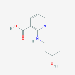 molecular formula C10H14N2O3 B1394983 2-[(3-羟基丁基)氨基]烟酸 CAS No. 1220037-38-6