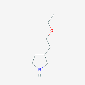 molecular formula C8H17NO B1394984 3-(2-Ethoxyethyl)pyrrolidine CAS No. 1220038-50-5