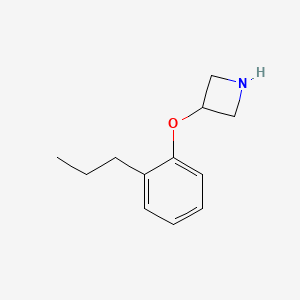 molecular formula C12H17NO B1394987 3-(2-丙基苯氧基)氮杂环丁烷 CAS No. 1220028-69-2
