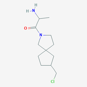 2-Amino-1-(7-(chloromethyl)-2-azaspiro[4.4]nonan-2-yl)propan-1-one