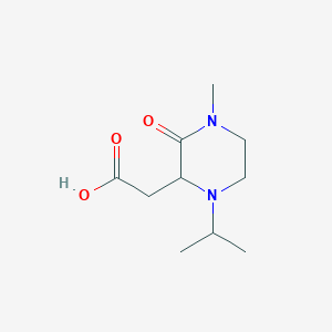 molecular formula C10H18N2O3 B1394991 2-(1-Isopropyl-4-methyl-3-oxo-2-piperazinyl)-acetic acid CAS No. 1236267-00-7