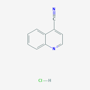 molecular formula C10H7ClN2 B1394993 Quinoline-4-carbonitrile hydrochloride CAS No. 1187932-06-4