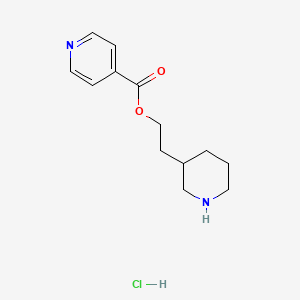 2-(3-Piperidinyl)ethyl isonicotinate hydrochloride