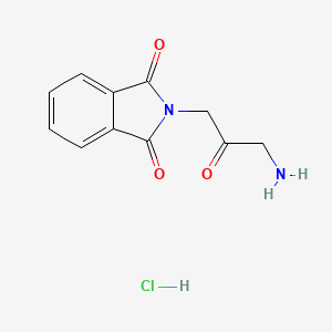 molecular formula C11H11ClN2O3 B1395004 2-(3-Amino-2-oxopropyl)-1H-isoindole-1,3(2H)-dione hydrochloride CAS No. 1241675-85-3