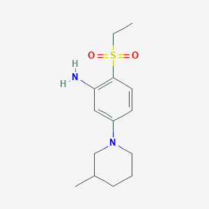 2-(Ethylsulfonyl)-5-(3-methyl-1-piperidinyl)-aniline