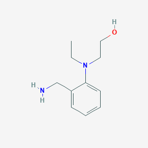 molecular formula C11H18N2O B1395018 2-[2-(氨甲基)(乙基)苯胺基]-1-乙醇 CAS No. 1178469-53-8