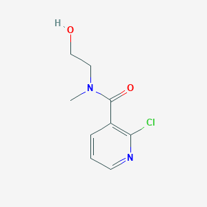 molecular formula C9H11ClN2O2 B1395025 2-Chloro-N-(2-hydroxyethyl)-N-methylnicotinamide CAS No. 1184830-85-0