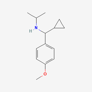 N-(cyclopropyl(4-methoxyphenyl)methyl)propan-2-amine