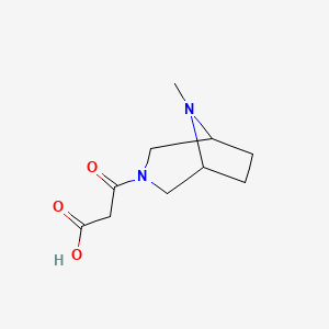 3-(Carboxyacetyl)-8-methyl-3,8-diazabicyclo(3.2.1)octane