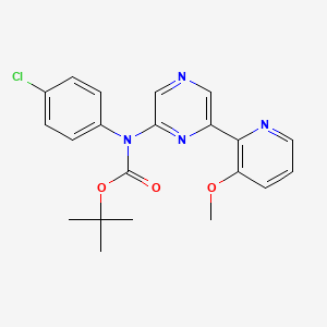 (4-Chloro-phenyl)-[6-(3-methoxy-pyridin-2-yl)-pyrazin-2-yl]-carbamic acid tert-butyl ester