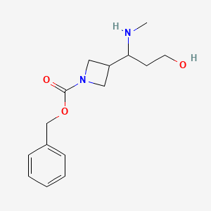 Benzyl 3-(3-hydroxy-1-(methylamino)propyl)azetidine-1-carboxylate